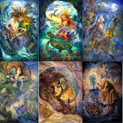 5d DIY Diamond Painting Round Square Diamond "Cartoon Fairy Flower Fairy" Diamond Inlaid Embroidery Mosaic Home Decor Gift New