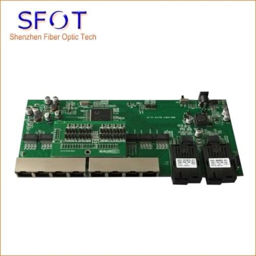 Free shipping, 5pcs/lot, POE reverse Switch board, 8 PortS GE Rj45 + 2 GBIC 20km Operational PD switch