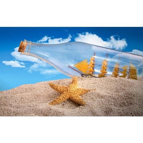 Home Decor Beach Shell Starfish-Silk Art Poster Wall Sicker Decoration Gift