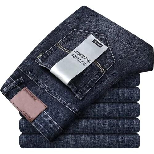 Men Classic Jeans Jean Homme Pantalones Hombre Men Mannen Soft Black Biker Masculino Denim Overalls Mens Pants