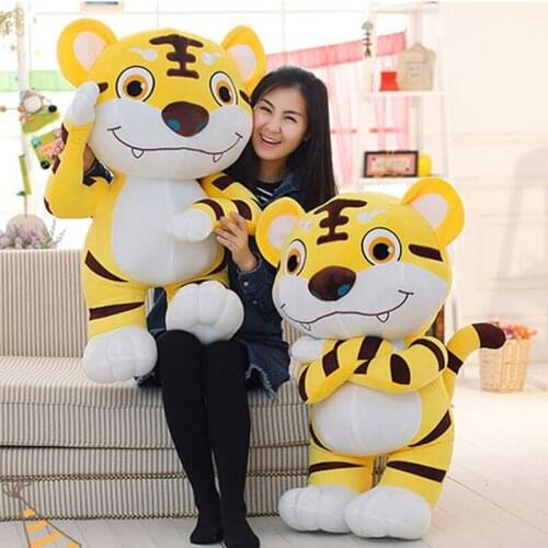 Fancytrader 35'' / 90cm Large Cartoon Tiger Toy Plush Soft Stuffed Animal Tigers Doll Nice Baby Gift