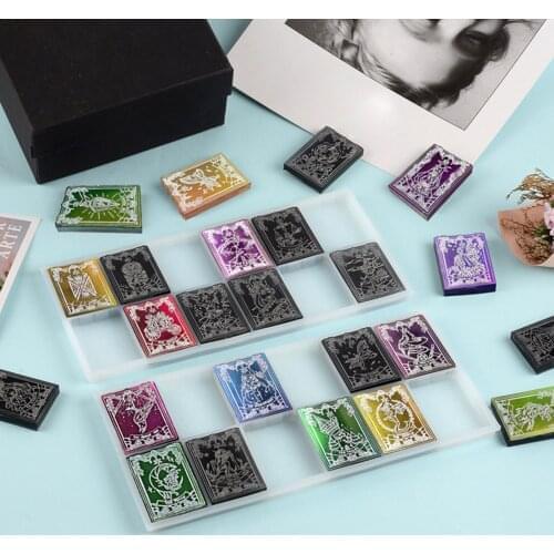 Tarot Brand Silicone Resin Mold 24 Major Arcana Cards Epoxy Slicone Game Decoration Tag Mould Home Decoration Pendant Innate