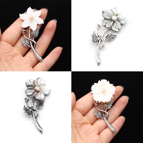 New Metal Flower Brooches Trendy Clothing Accessories Brooches Pin Party Dress Broach Gift Jewelry