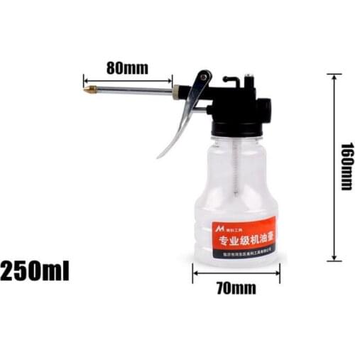 Oil Can Oiler Lubrication Oil Metal Plastic Machine Oil Pot Extended hose High Pressure Pump Car Repair Tool