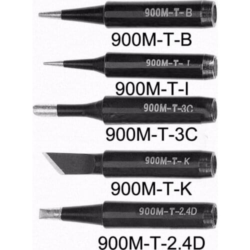 6PCS Soldering Iron Tips 900M-T Lead Free Soldering Iron Tips For Hakko 936 937 938 Soldering Station