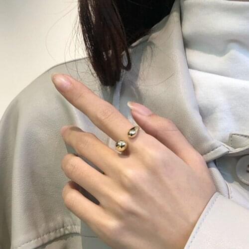 2020 New Gold Metal Line Abstract Snake Wave Ring for Women Fashion Open Circle Cuff Ring Party Gift Jewelry anillo