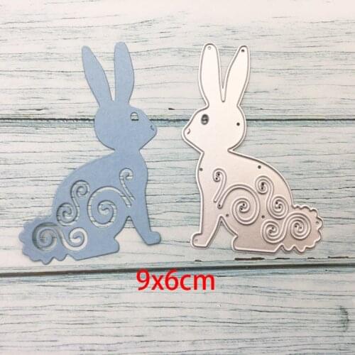 New Paper Jam Easter Rabbit cutting embossed scrapbook Technology DIY album Rabbit cutting Die