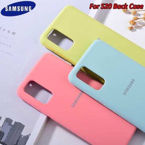Original Samsung S20 Case High Quality Liquid Silicone Cover Smooth Soft Touch Back Protection For Galaxy S 20 With Box & Logo