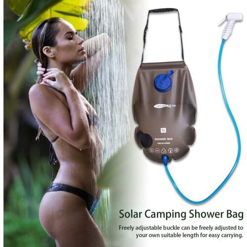 5L Solar Heating Camping Shower Bag Portable Tourism Privacy Tent Bathing Water Container Pouch for Summer Hiking Backpacking