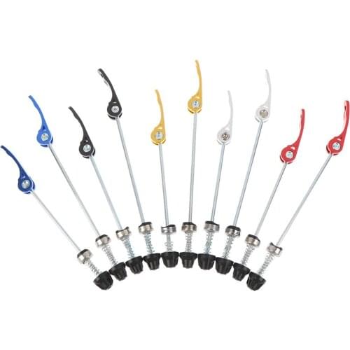 1 Pair Bicycle Wheel Hub Skewers Quick Release Axle QR 145/185mm Multi-color Useful Ultralight Lightweight for MTB Road Bike