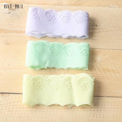 5 cm 2 yard 3 colour pure cotton embroidery fabric lace skirt pendulum cuff cuff curtain bedding DIY pure cotton decorative lace