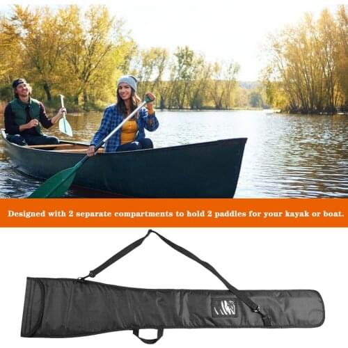 126CM Outdoor Kayak Paddle Bag Oxford Cloth With 2 Separate Compartments Waterproof Handy Portable Rowing Paddle Storage Tote