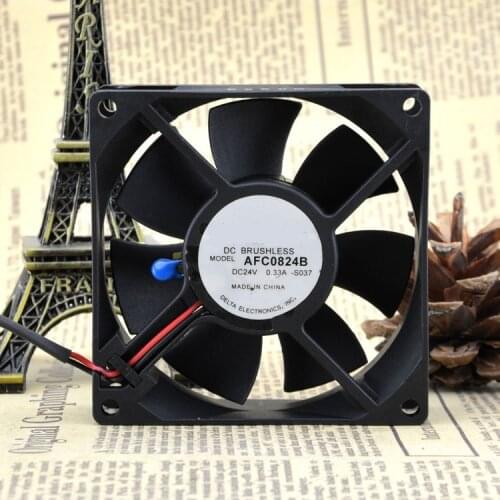 New original 8CM frequency conversion cooling fan 8025 24V 0.33A AFC0824B ball bearing