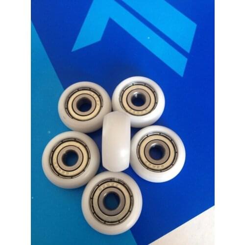 High quality inside 626zz bearing outside Polyformaldehyde(POM) Material pulley total size 6*24*7mm