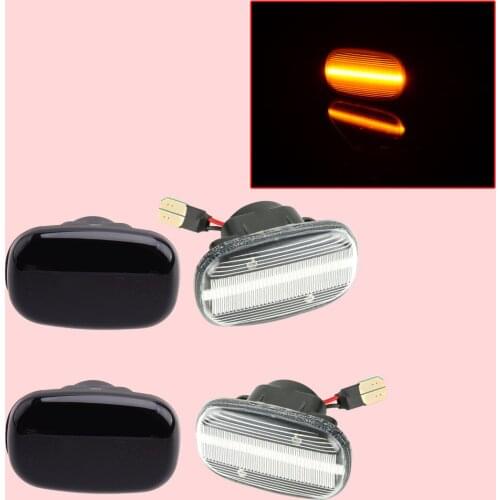 1Pair Car Dynamic LED Side Marker Repeater Indicator Turn Signal Light Lamp 12V DC Fit for Toyota Corolla Hilux Yaris