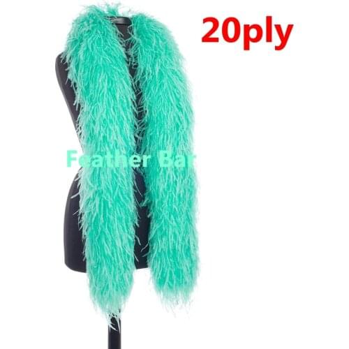 10meters Ostrich Feather Boa Wedding Feather Mint green color 20ply 1ply 5ply 2ply 26ply