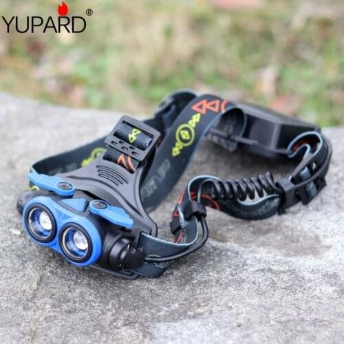 2*T6 LED Zoomable USB Rechargeable Lantern camping Headlamp Focus LED Fishing climbing headlight torch