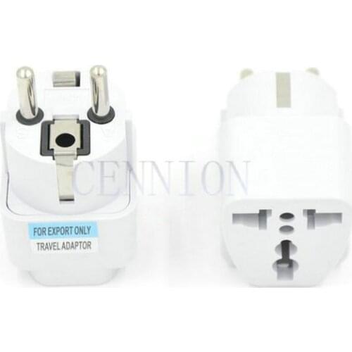 White EU UK AU US to DE FR Travel Adapter Converter 60pcs free express way