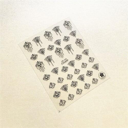 CB-174 CB-175 Jewelry ornaments jewellery 3D Back glue Nail Art Stickers Decals Sliders Nail ornament decoration
