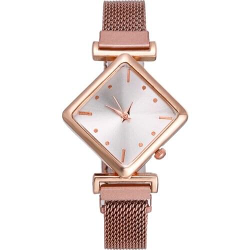 Fashion New Women Square Watch Luxury Ladies Quartz Magnetic Buckle Gradient Color Watches Relogio Feminino For Gift Clock