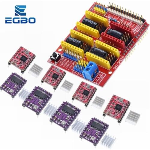 Cnc shield v3 engraving machine / 3D Printer / + 4pcs A4988 driver expansion board for Arduino
