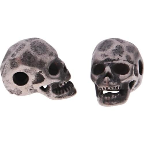 DIY Skull Beads For Jewelry Making Set Punk Stainless Steel Bead Spacer Bracelets Material Necklace Accessories Hand Made Kralen