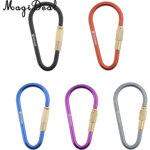 Aluminum Alloy Carabiner Mini Biner Key Chain Buckle Clip Hook Outdoor Portable Tool