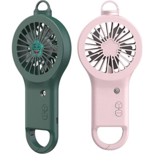 Mini Humidifier Fan USB Rechargeable Cooling Fan Water Spray Mist Summer Outdoor Travel Handheld Electric Fan