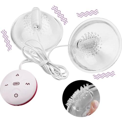 Spikes Pump Breast Enlargement Nipple Sucker Women Vibrators Clitoris Massager Sucking Machine Masturbator Erotic Toys For Sex