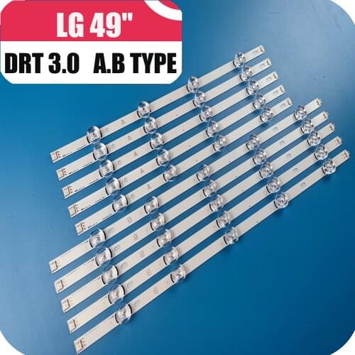 100% new 10 / kit LED light strip for LG 49 TV 49lb552 49lb629v agf78402201 49lb580v 49lb561u 49lf620v 49uf6430 49lb620v