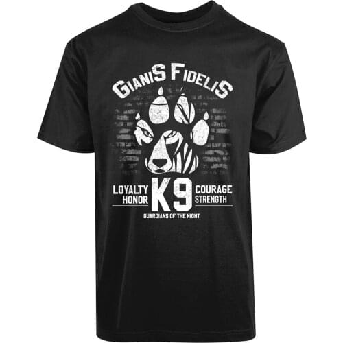Gianis Fidelis K9 Guardians of the Night New Mens Shirt Dog Animal Lover Top Tee