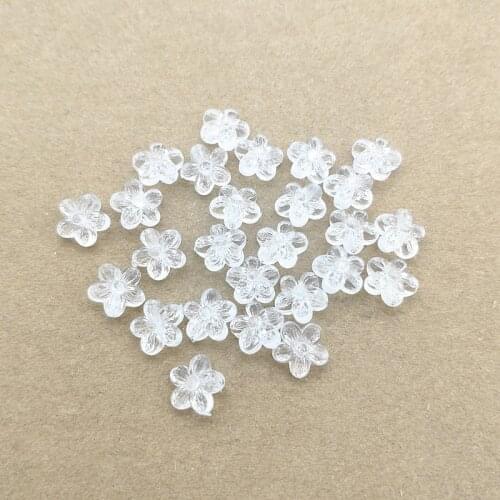 New Arrival! 10x11mm 1700pcs Clear Acrylic Flower Shape beads for Handmade Earrings make DIY Parts,Jewelry Accessories Finding