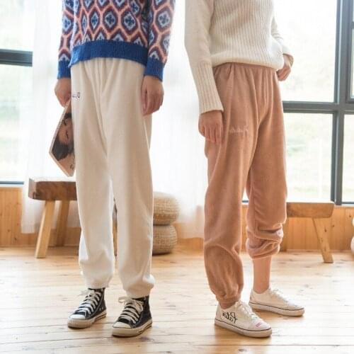 OLGITUM Women's Velvet Trousers