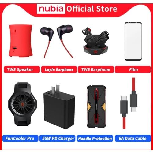 Wholesale Original Nubia RedMagic 5G Glass Film Protect Phone Screen Full Screen Glass Film Black Nubia RedMagic 5S Glass Film