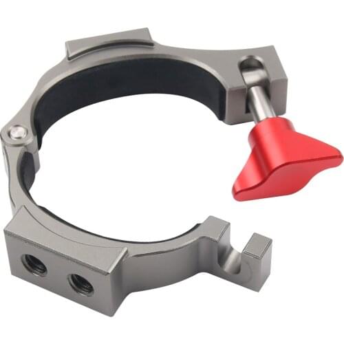 Expansion Bracket Clip Holder with 2 Hot Shoe Mounts for DJI OSMO Mobile 2 Handheld Gimbal Stabilizer for Microphone LED Light