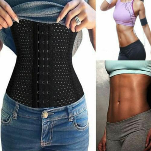 Plus Size XXL Women Waist Trainer Corsets And Bustiers Latex Cincher Girdles Shapewear Slimming Belt Fitness Body Shaper