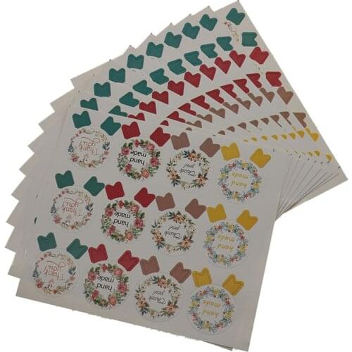 Handmade Self-adhesive Label 120 Units / 2.7cm * Sealed Sticker Mark Batch Diy Hand-made Baked Cake Gift Tag Seal