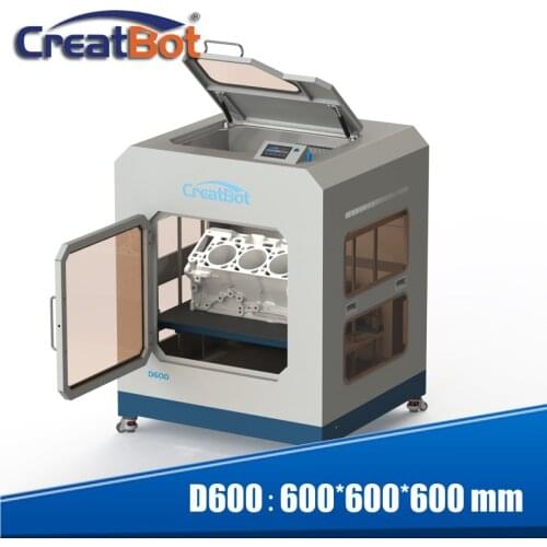 High quality china product Rapid prototyping full enclosed metal frame large printing area 3d printer D600 with dual extruder