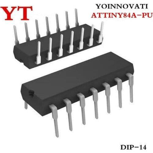 1pcs/lot ATTINY84A-PU ATTINY84A MCU 8BIT 8KB FLASH 14-DIP best quality