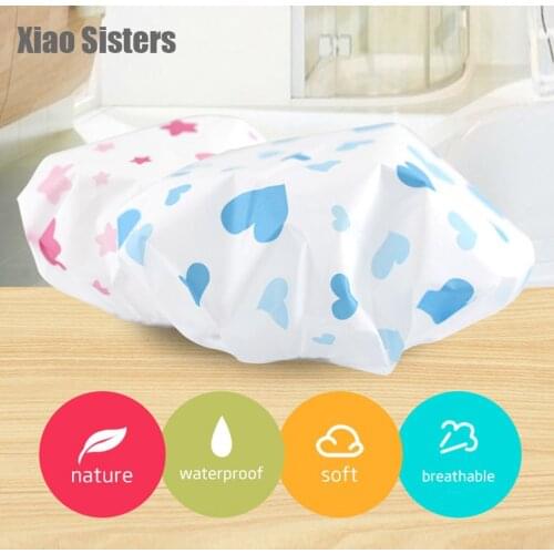1PC Women Thicken Anti Oil Shower Cap Waterproof Home Salon Professional SPA Elastic Bathing Hat Hair Cover