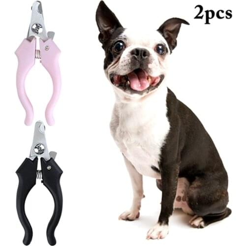 2PCS Cat Nail Clipper Nonslip Pet Claw Clipper Pet Nail Trimmer with Nail File Cat Nail Toe Claw Clippers Scissors Pet Product