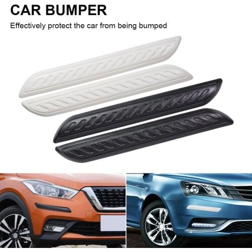 2pcs Car Bumper Protector Corner Guard Rubber Strip Anti-Scratch Strips Sticker Protection Anti-Collision Car Accessories