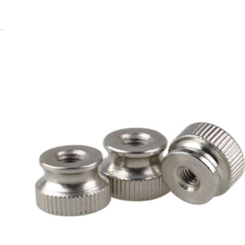 20pcs/lot m3 m4 m5 m6 steel with nickel High Head Knurled Thumb Nut blind hole nuts Advertising decorative nail