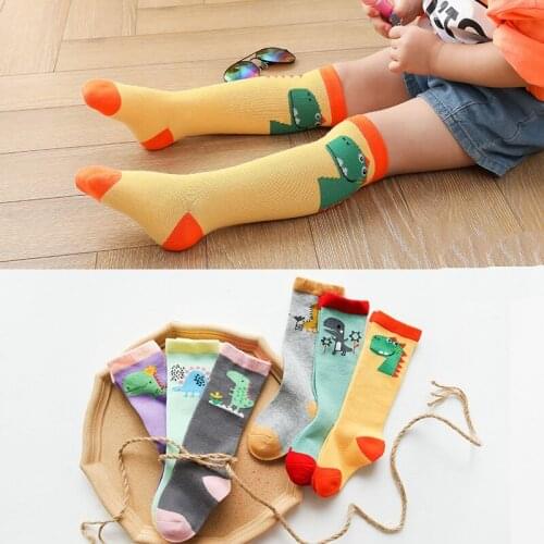 3pairs/lot Baby Socks Newborn Kids Infants Winter Socks Warm Knee Cartoon Boys And Girl Autumn