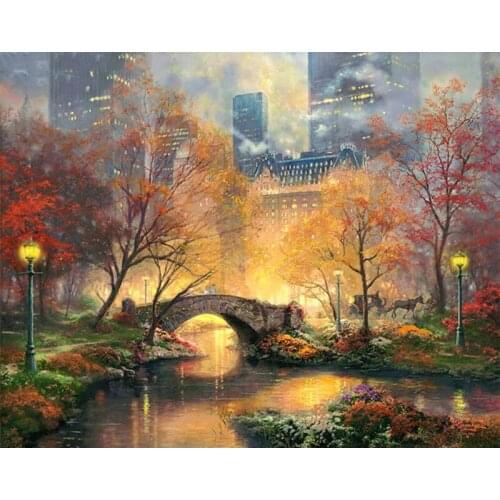 City park diamond Embroidery diy diamond painting mosaic diamant painting 3d cross stitch pictures H712