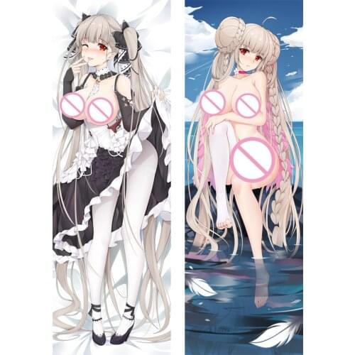 Anime Cartoon Azur Lane Sexy Body Hugging Pillows Cases Cover Pillowcase Poszewki Dakimakura Cosplay Pillow 19075