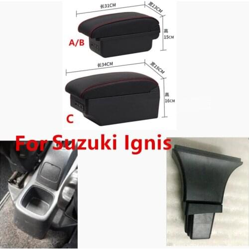 For Suzuki Ignis armrest box central Store content box products interior Armrest Storage car-styling accessories part