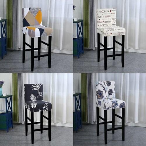 Large size Bar Chair Cover Seat Cover Slipcover Hotel Banquet Dining Housse De Chaise Armchair Elastic Home Counter Height Side