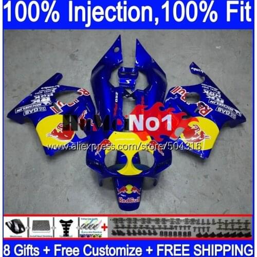 Injection OEM For HONDA CBR250RR CBR 250RR 1990 1991 1992 1993 1994 135MC.127 CBR250 RR blue glossy MC22 95 96 97 98 99 Fairing