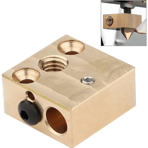 V6 Brass Heatblock For E3D Hotend 3D Printer High Temperature Hardened Steel V6 Nozzles BMG Titan Matrix Extruder Kit
